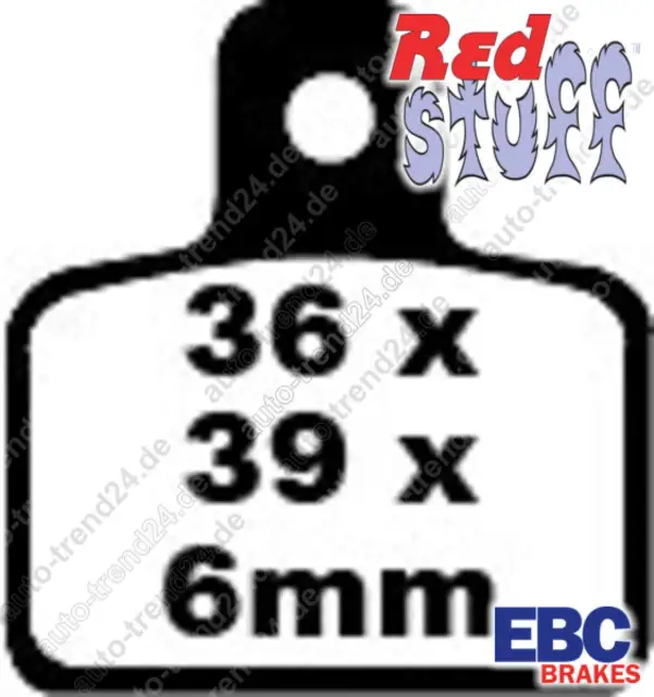 EBC Redstuff Bremsbeläge u.a.: Gas MC, Bj. 2005-2009