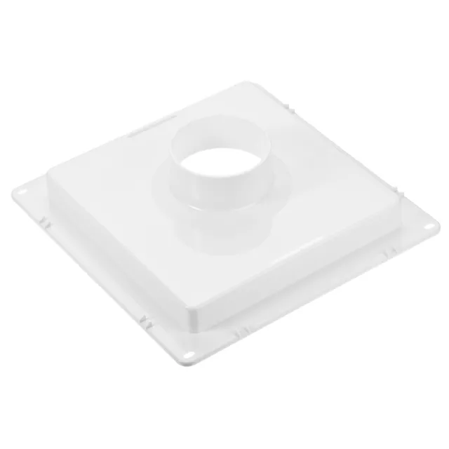 Carré Bouche Conduite Connecteur Bride Raccord 3.74Pouce ID pour HVAC Blanc