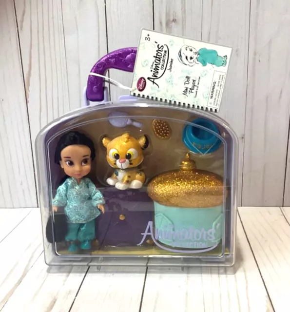 Disney Animators' Collection Jasmine Mini Doll Play Set - New