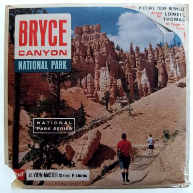 3x VIEW MASTER 3D REEL ⭐ BRYCE CANYON ⭐ USA, UTAH, National Park, Stereo A346