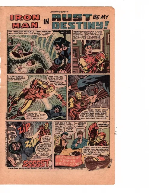 Hostess cup cakes iron man in rust be my destiny Comic Print Ad