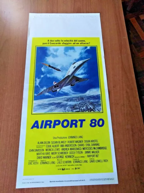 Locandina AIRPORT 80 1979 Alain Delon, Sylvia Kristel, Sybil Danning, Charo