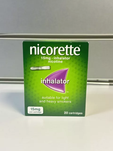 Nicorette 15mg Inhalator - 20 cartridges | NEW