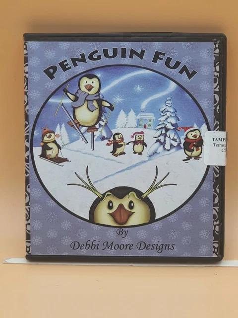 Divertido CD-ROM Debbi Moore Designs Penguin contiene más de 300 elementos diferentes