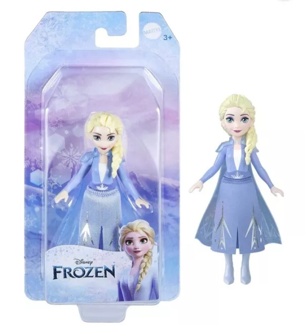 DISNEY PRINCESS FIGURE Doll~ELSA Frozen 2 Snow Queen 3” HLW98 Mattel ...