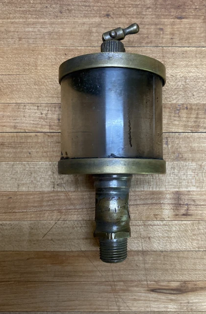 Antique Gb Essex Brass Corp Detroit Mi Michigan Oiler Hit Miss Engine