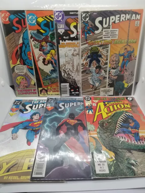 DC Comics Superman Comic Lot Of 7 (Radio Shack Promos)