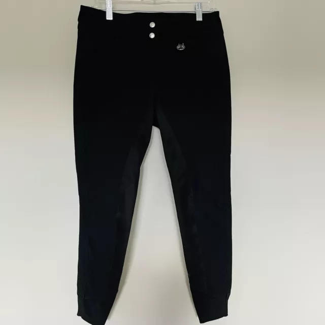 Equine Couture Sportif Schooling Riding Breeches Pants Womens 30 Full Seat Black