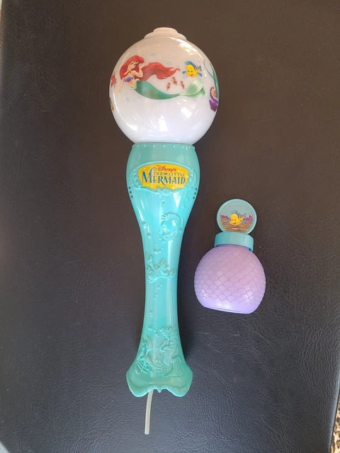 DISNEY PARKS THE LITTLE MERMAID Musical Light Up Bubble Blower Wand New  DISNEY PARKS THE LITTLE MERMAID Musical Light Up Bubble Blower Wand New
