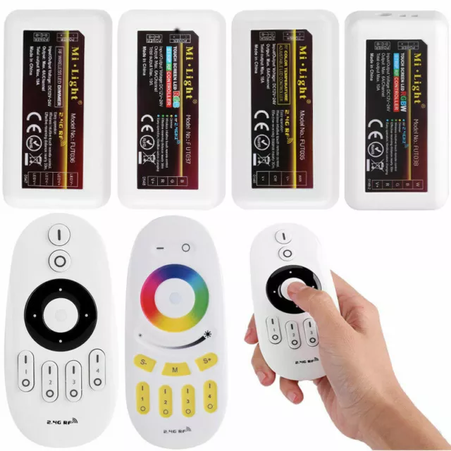 Milight wifi 2.4G RF 4 Zone LED remote Controller RGB CCT RGBW LED Strip Light