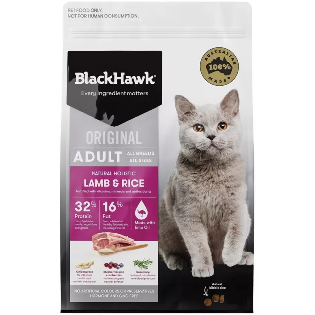 Black Hawk Holistic Cat Food Lamb & Rice 3kg