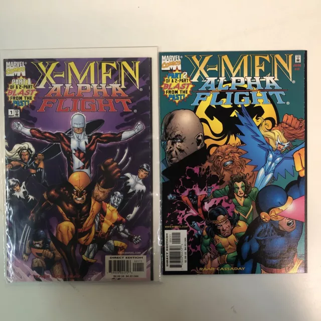 X-Men Alpha Flight (1998) Complete Series Part 1 & 2 (NM) Marvel Comics