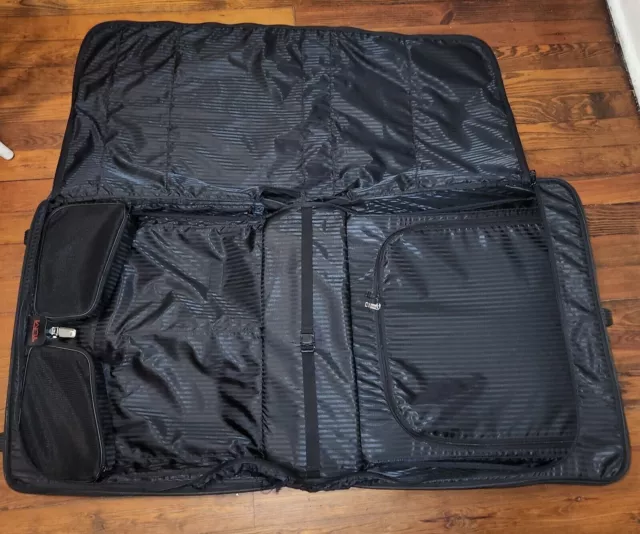 (2) Tumi 50” Deluxe Rolling Oversized Garment Bags Black Nylon Luggage 5