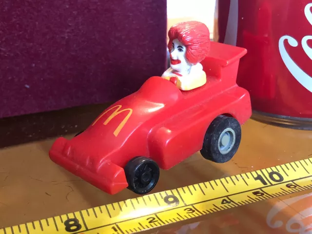 Mcdonalds Mc Donalds Toys Happy Meal Ronald Mcdonald Clown in Red Car Vintage