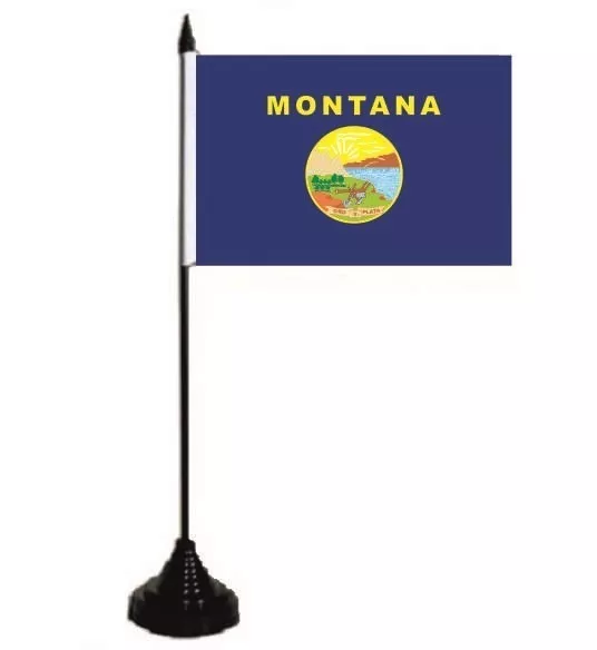 Tischflagge Montana Tischfahne Fahne Flagge 10 x 15 cm