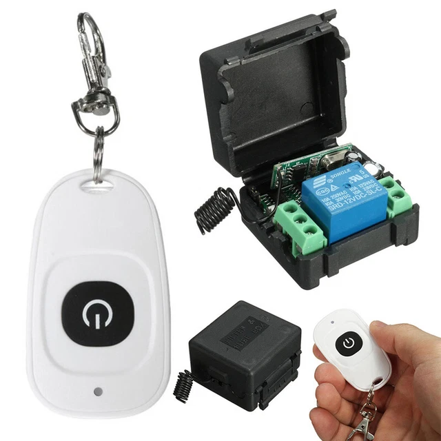 New DC12V 10A Relay Wireless RF Remote Control Switch Transmitter + Receiver C/