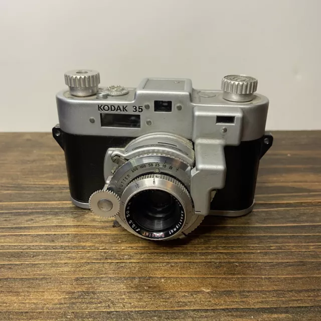 Lente Anastigmat para cámara Kodak 35 vintage 1:3.5 50 mm hecha en placa de EE. UU.