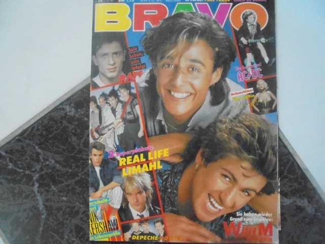 BRAVO 28/1984 TB:Wham u. Farbposter!/Depeche Mode Poster/Marilyn Monroe!/Limahl!