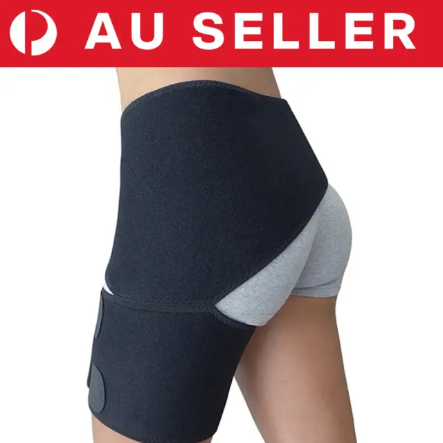 Groin Support - Hip Brace for Sciatica Pain Relief, Thigh, Hamstring, Quadriceps