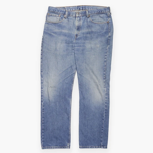 Jeans dritti regolari vintage LEVI'S 751 2 da uomo blu anni '90 denim W38 L32