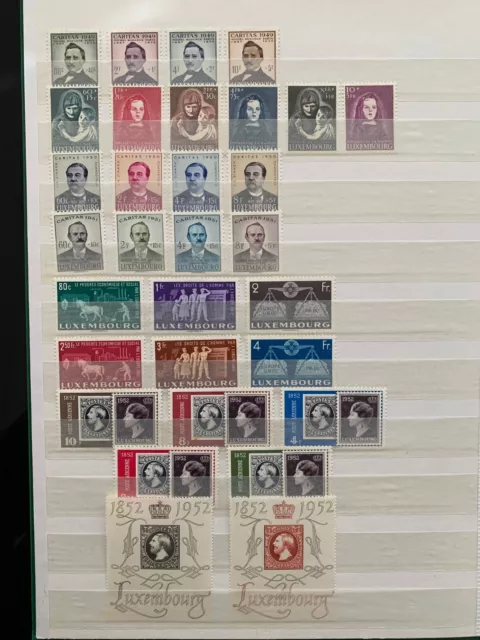 Luxembourg 1947-1968 Stamp Collection With 370+ Mint Mh Stamps Cat Val £2000++ 2