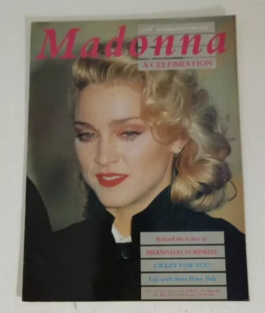 Rare Vintage Madonna A Celebration 1986 Music Shanghai Suprise Magazine Book