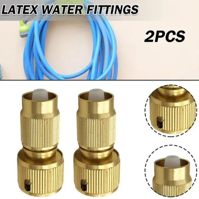 2pcs Expandable Hose Repair Adaptor Garden Hose Fitting Hose Brass G9 X9M6