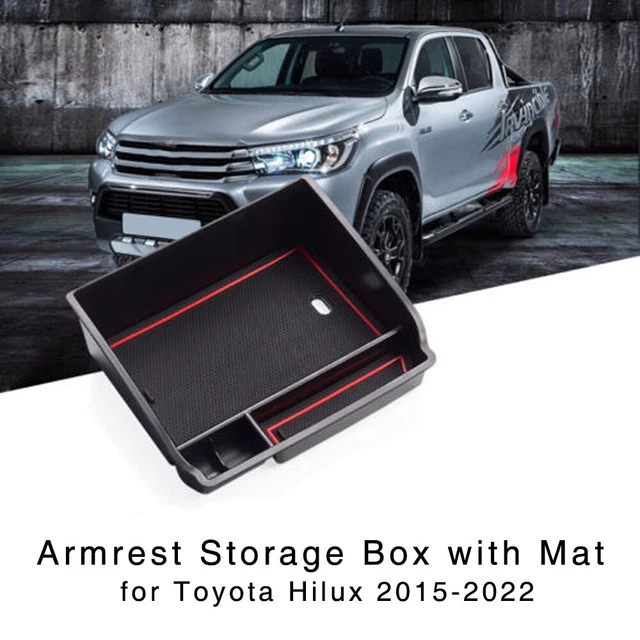 Armrest Storage Box Organizer for Toyota Hilux 2015-2023 Central Console Tray