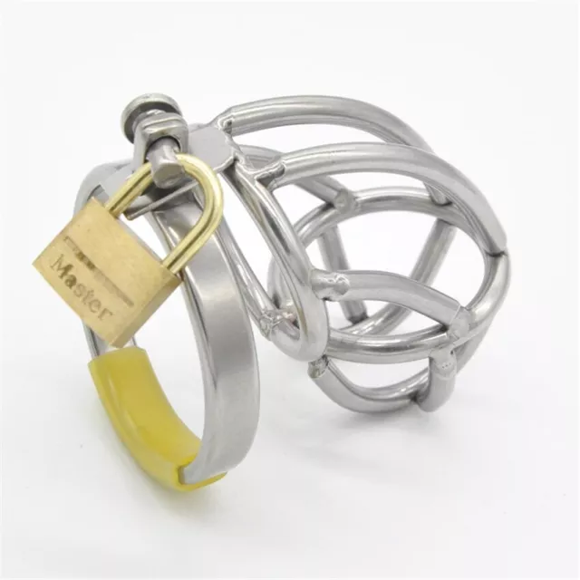 Male Chastity-Device-Stainless Steel-cock Cage- Toys for men,Steel Chastity Cage