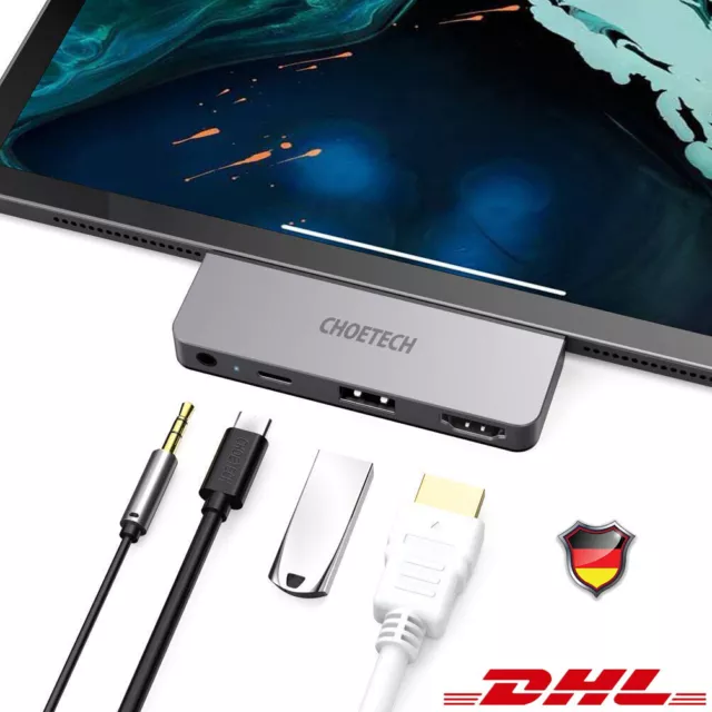 IPad Pro USB C Hub 4 In 1 Type C 4K 60HZ HDMI Adapter Display & Charging Adapter