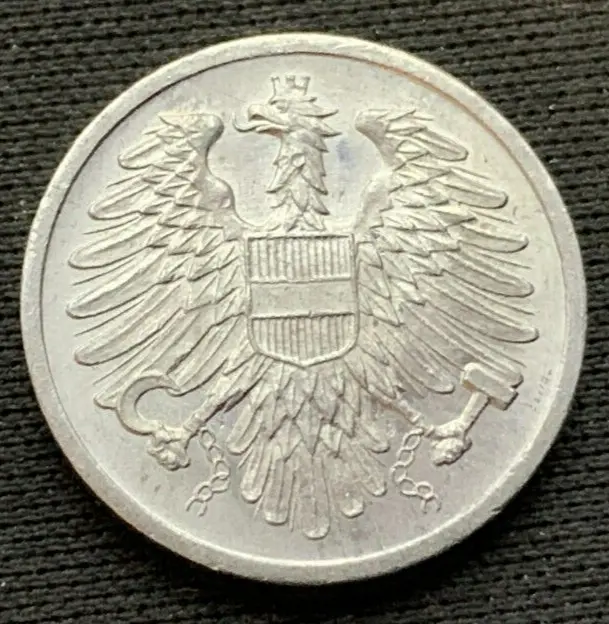 1966 Austria 2 Groschen Coin BU UNCIRCULATED  RARE CONDITION  #M17 2