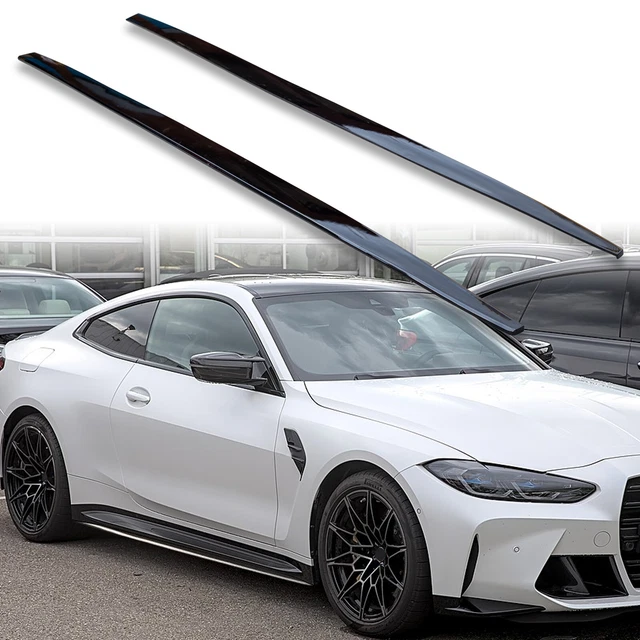 For VW Golf R GTI MK7 15-19 Performance Winglet Gloss Black Side Skirt