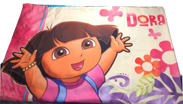 Vintage Dora The Explorer Pillowcase Nursery Decor Standard