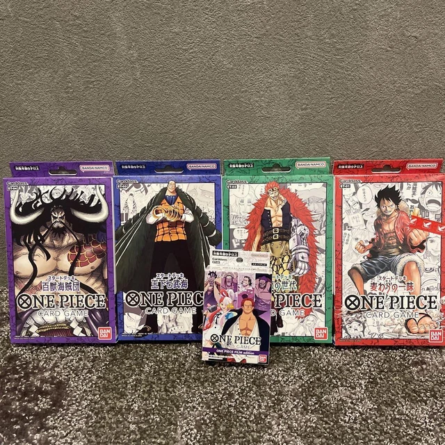 ONE PIECE CARD Game Start Deck All 5 set Luffy Kid Crocodile Kaido