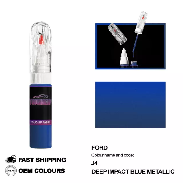 Para Modelos Ford Impacto Profundo Azul Met Código J4 Pintura De Retoque...