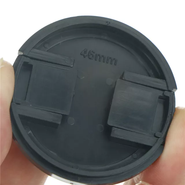 2pcs 46mm Plastic Snap On Front Lens Cap Cover For SLR DSLR Camera DV SoJY 2