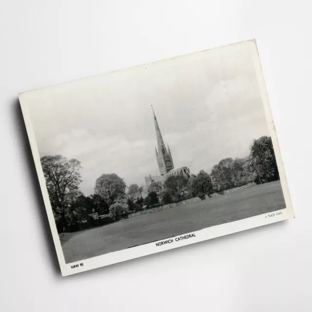 A3 PRINT - Vintage Norfolk - Norwich Cathedral, Norwich