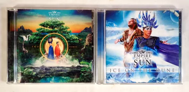 2 x EMPIRE OF THE SUN - TWO VINES + ICE ON THE DUNE, CD's 2013 + 2016 AUSTRALIA