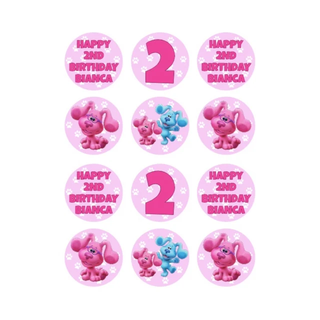 Topper Cupcake Compleanno Set Di 24 Topper Per Cupcake Glitterati 'Happy Birthday', Decorazioni Per Torte Compleanno, 6 Colori Cake Topper Huntrix