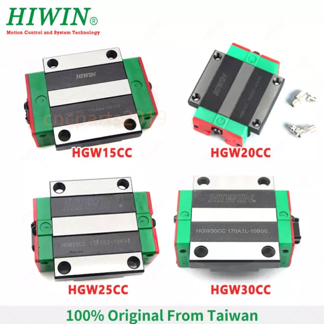 HIWIN HGW30CC Carriage Rail Block for Linear Guide HGR30 CNC Router DIY TAIWAN 2