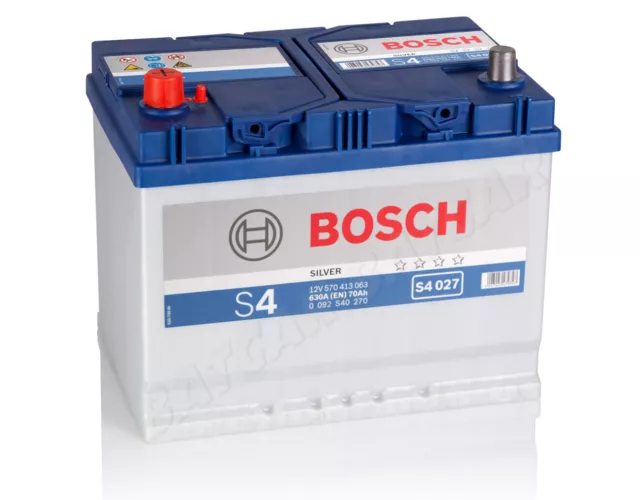 Autobatterie BOSCH 12V 70Ah 630 A/EN S4 027 70 Ah TOP ANGEBOT SOFORT & NEU