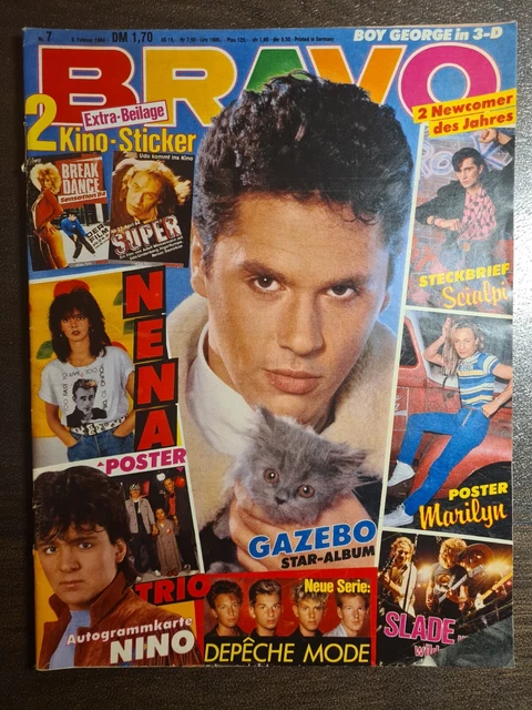 BRAVO 07/1984 Heft Komplett - Slade, Nena, Nino de Angelo, Depeche Mode - Top!