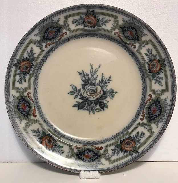 Last Survivor? Mid-19th Century William Brownfield "DOVER" POTTERY PLATE, ROSES