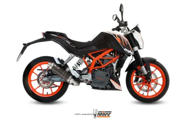 Tubo De Escape Completo MIVV GP Negro Inox para Ktm 390 Duke 2013 > 2016