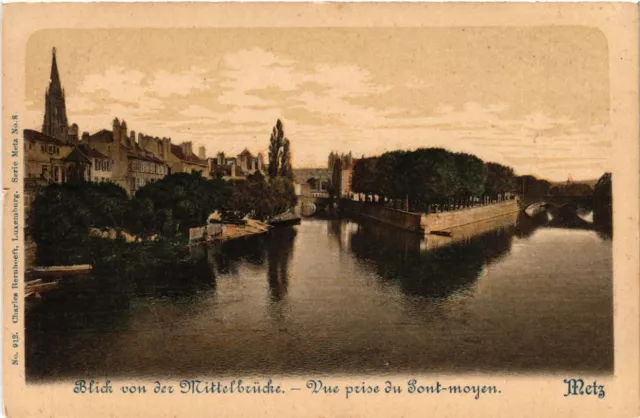CPA AK Blick von der Mittelbrucke - Vue prise du PONT-moyen (454899)