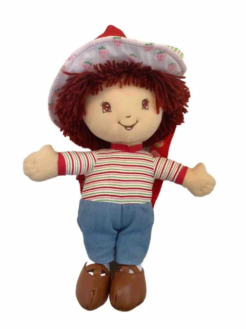 2004 Strawberry Shortcake Doll Plush 16 Inch Kids Toy Sutton & Sons NY Backpack