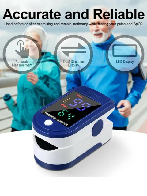 FDA Finger tip Pulse Oximeter Blood Oxygen meter SpO2 Heart Rate Monitor
