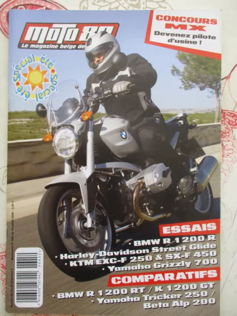 Revue Belge Moto 80 N°645: 14/07/2006: Bmw R1200 R + Rt - Hd Street Glide - Beta