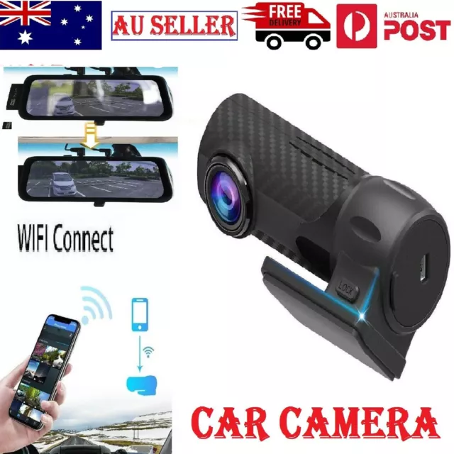 Car DVR Camera 1080P HD Angle Lens Dash WIFI Cam Front Rear Video Recorder New