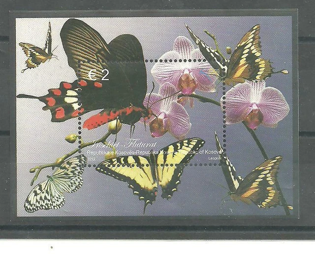 KOSOVO 2012 Fauna – Schmetterlinge, Block postfrisch